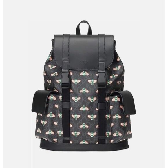 ? GUCCI Bestiary GG Supreme Bee Backpack – EUC ?